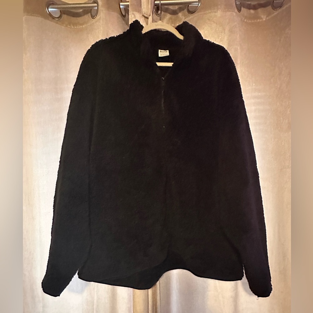 PINK Victoria's Secret Black Sherpa Jacket - XXL